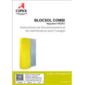 Notice d'instructions de fonctionnement et de maintenance pour l'usager - BLOCSOL COMBI avec régulation MIQRO