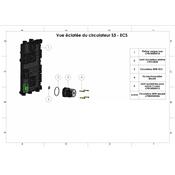 Vue éclatée du circulateur S3 - ECS