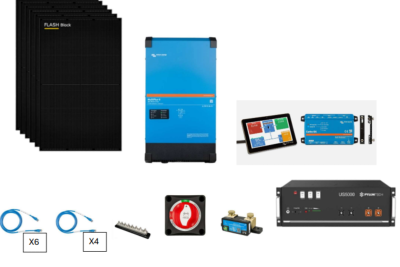 KIT autoconsommation 6kWc VICTRON  avec batterie 5 kwh